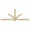 Ekena Millwork Redmond Rough Sawn Timber Gable Bracket, Douglas Fir, 96"W x 36"H x 4"D x 4"F, 9/12 Pitch GBW096X36X0404RED00RDF - alternate 1